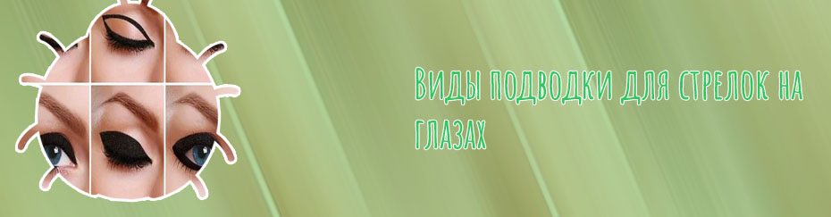 Виды стрелок для глаз подводкой фото пошагово